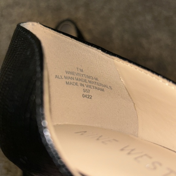 Nine West Black Heels pointed toe pumps - Picture 4 of 6